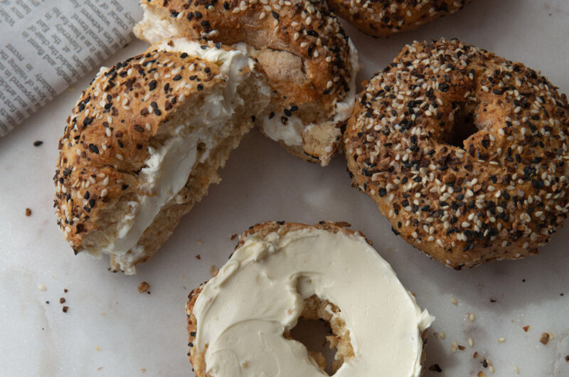 2 Ingredient Everything Bagels⁣