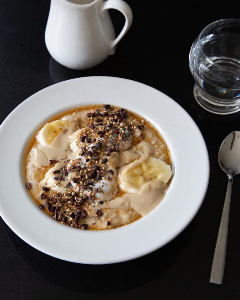 Banana Tahini Porridge
