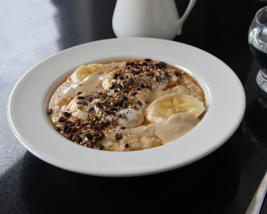 Banana Tahini Porridge Bowl