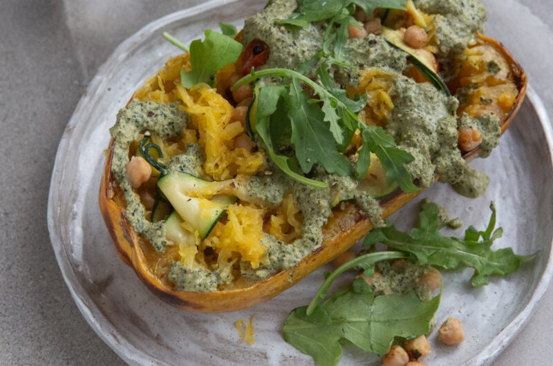 Pesto Spaghetti Squash
