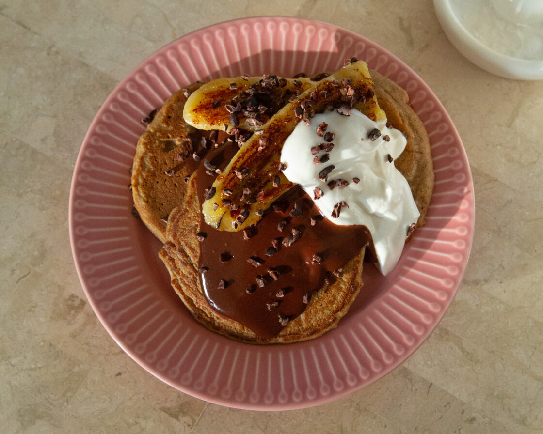 Chocolate Fudge Pancakes Emily Grace Food