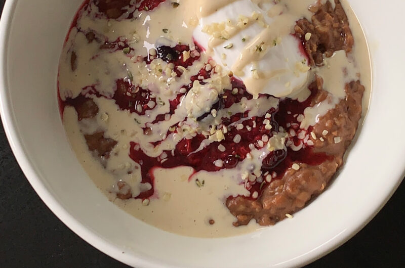 Chocolate Spiced Berry Porridge