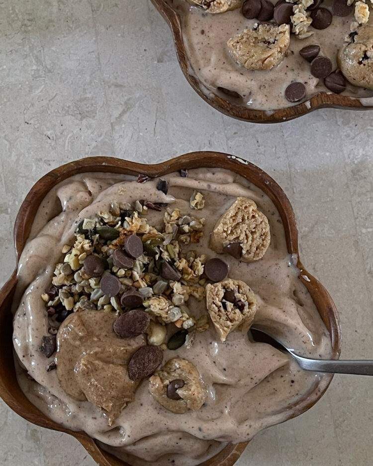 Cookie Dough Smoothie Bowl Emily Grace Food