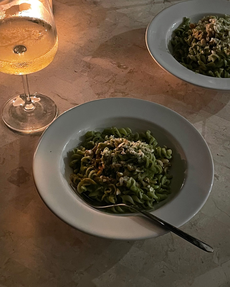 avocado pesto pasta
